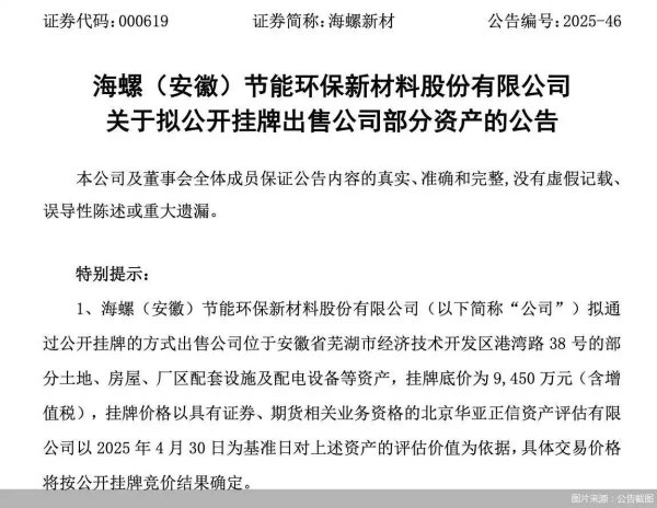 出售资产变现 海螺新材能否造血自救