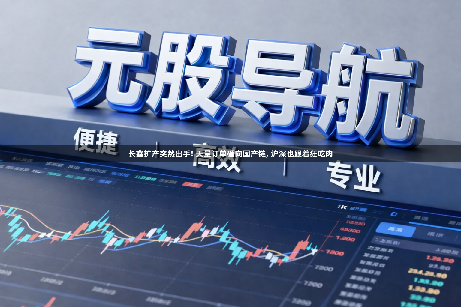 长鑫扩产突然出手! 天量订单砸向国产链, 沪深也跟着狂吃肉