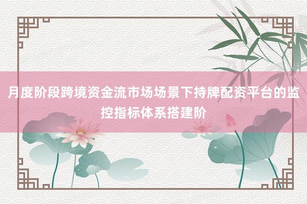 月度阶段跨境资金流市场场景下持牌配资平台的监控指标体系搭建阶