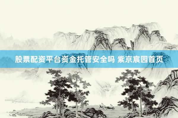 股票配资平台资金托管安全吗 紫京宸园首页